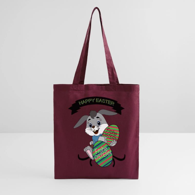 HAPPY EASTER, Easter , Coloured Easter Eggs Tote Bag