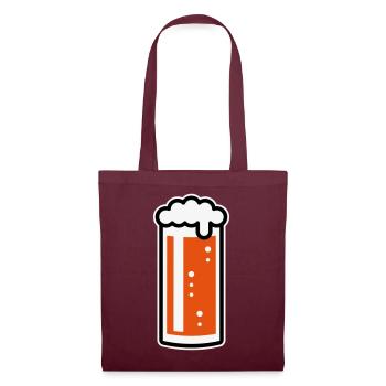 German Altbier Glass (Beer / Ale / 3C) - Tote Bag - burgundy - Front