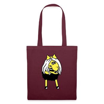 Black Sheep Girl Woman Goth Emo Girl Pretty - Tote Bag - burgundy - Front