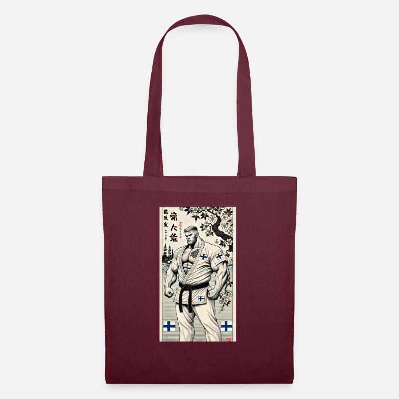 Finnish Karate MASTER - Tote Bag - burgundy