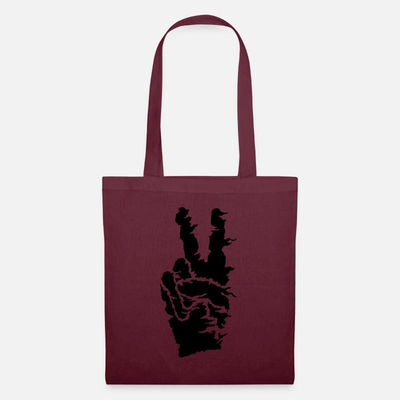 Tri de la paix - Sac en tissu - bordeaux