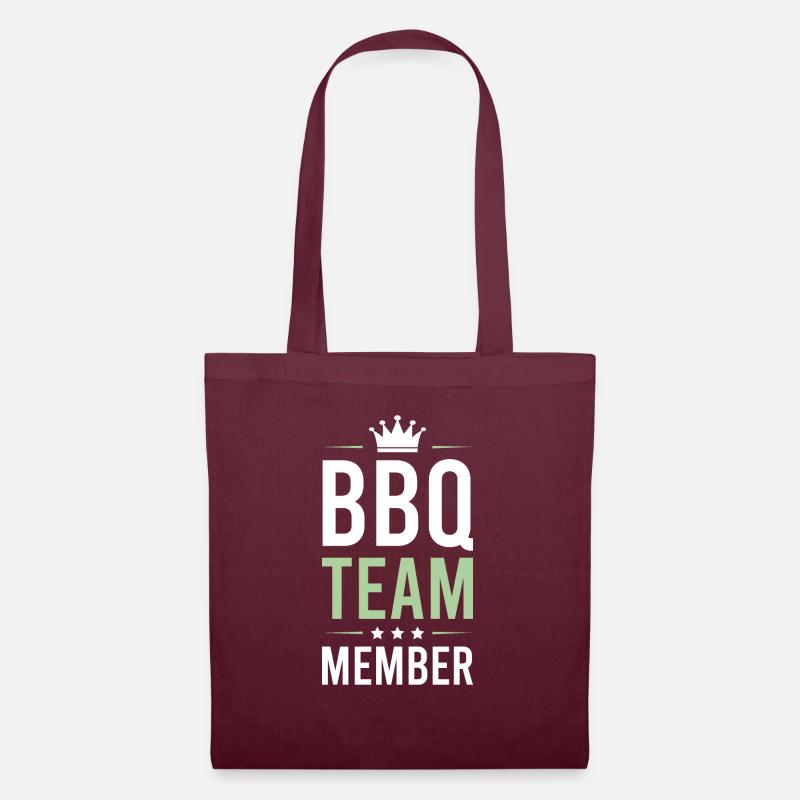 Équipe Bbq - Sac en tissu - bordeaux
