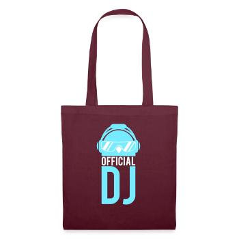 Penguin Official DJ Bird Party Club Music Celebrations - Tote Bag - burgundy - Front
