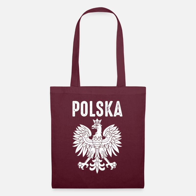 Polen - Stoffbeutel - Burgunderrot
