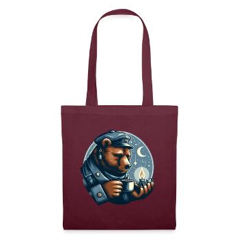 OURS CHAUFFE-PLAT CLAIR DE LUNE MARITIME CAFÉ THÉ NORD - Sac en tissu - bordeaux - Devant
