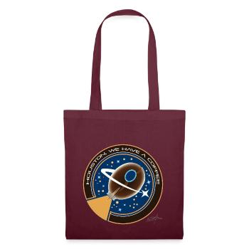 D19 Houston we have a coffee - Tote Bag - burgundy - Front