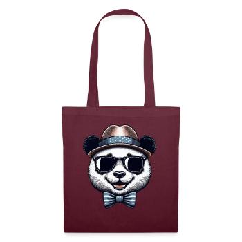 Stylish Panda - Tote Bag - burgundy - Front