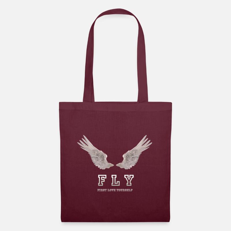 FLY - First Love Yourself ! - Tote Bag - burgundy