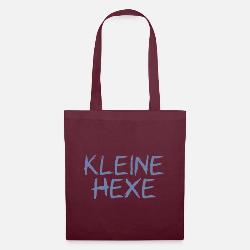 Kleine Hexe - bunt - Stoffbeutel - Burgunderrot