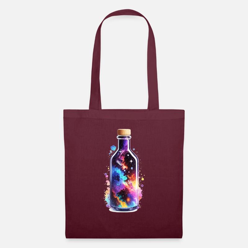 Spacebottle - Stoffbeutel - Burgunderrot