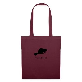 Ask the Beaver Collection [clean collection] - Stoffbeutel - Burgunderrot - Vorne