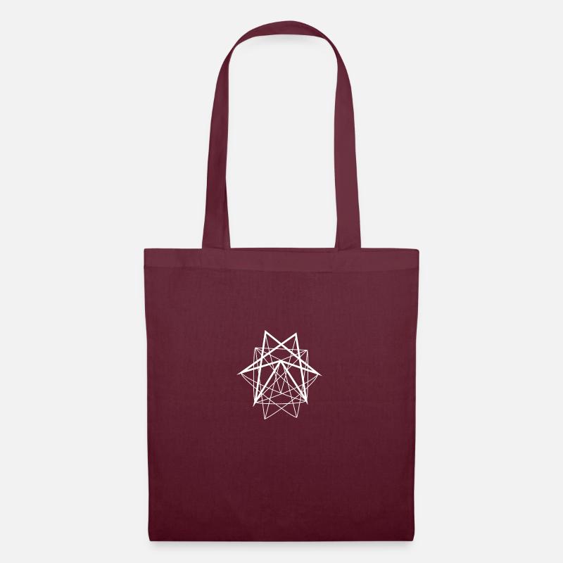 Abstract art geometry - Tote Bag - burgundy