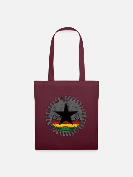 roots reggae star - Stoffbeutel - Burgunderrot