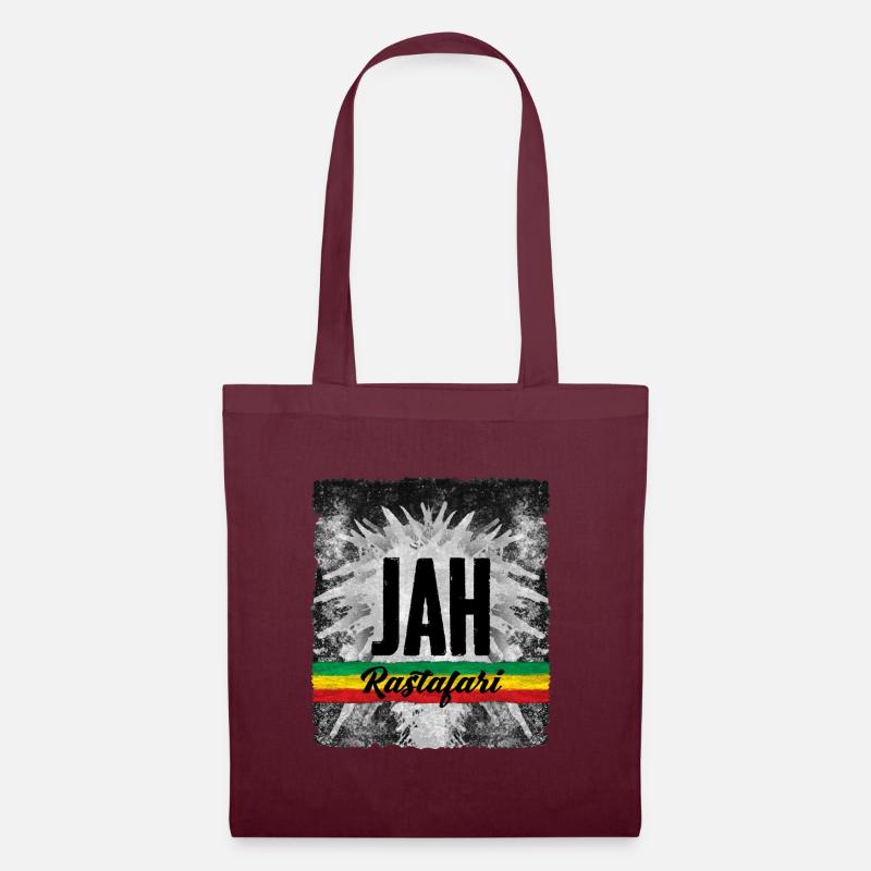Jah Rastafari Roots reggae - Stoffbeutel - Burgunderrot
