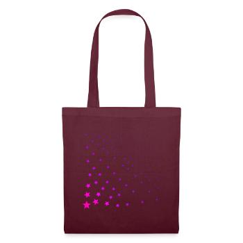 Pink Stars Pink Gift Idea - Tote Bag - burgundy - Front