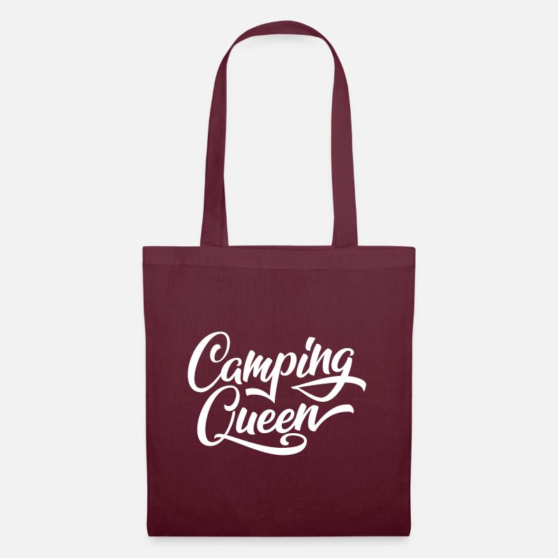 Camping Queen - Stoffbeutel - Burgunderrot