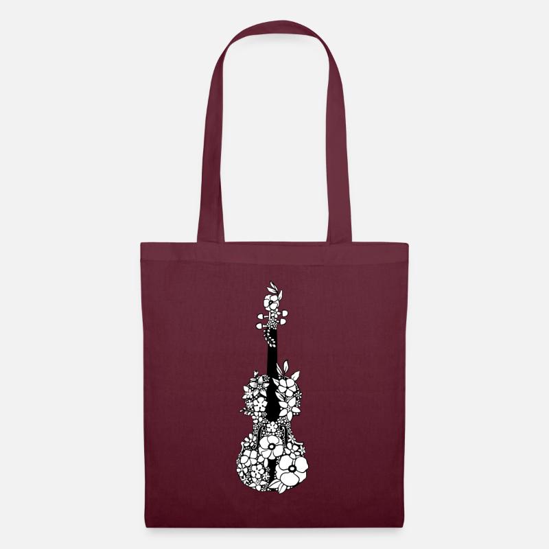 Violine - Stoffbeutel - Burgunderrot