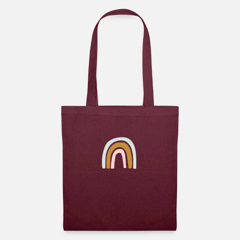 Rainbow Pastel - Tote Bag - burgundy