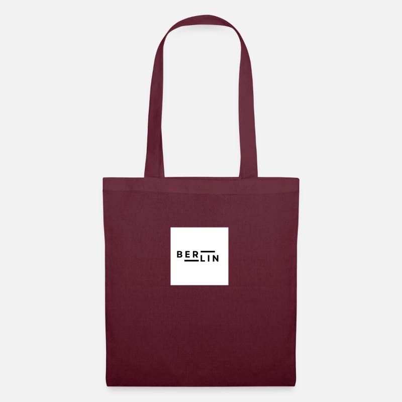 "Berlin" simple - Tote Bag - burgundy