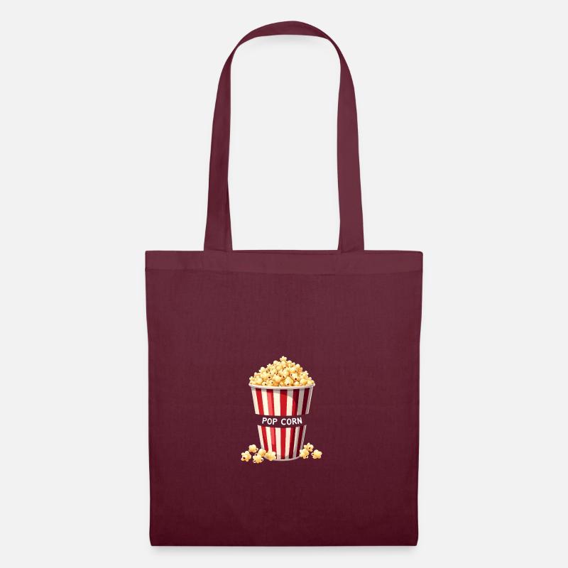 Karneval Popcorn - Kinder Kostüm - Stoffbeutel - Burgunderrot