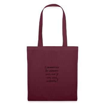Commencer la semaine sans moi - Sac en tissu - bordeaux - Devant