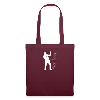 Yeah baby check it out - Tote Bag - burgundy - Front