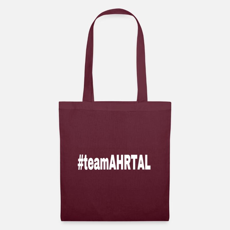 Team Ahrtal - white - Stoffbeutel - Burgunderrot