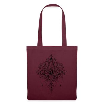 LOTUS - Sac en tissu - bordeaux - Devant