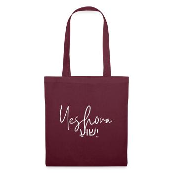 Yeshua - יֵשׁוּעַ - Tote Bag - burgundy - Front