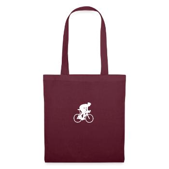 Vélo vélo vélo de course - Sac en tissu - bordeaux - Devant