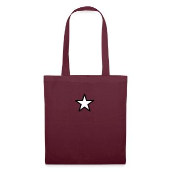 star outline 2c - Tote Bag - burgundy - Front