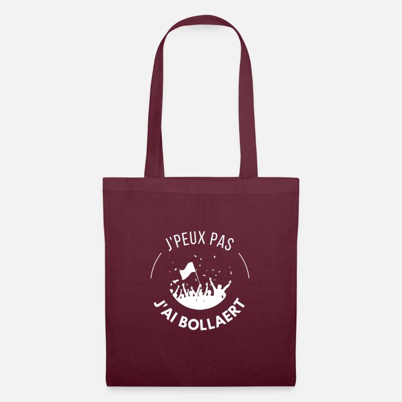 J'peux pas J'ai Bollaert blanc - Sac en tissu - bordeaux