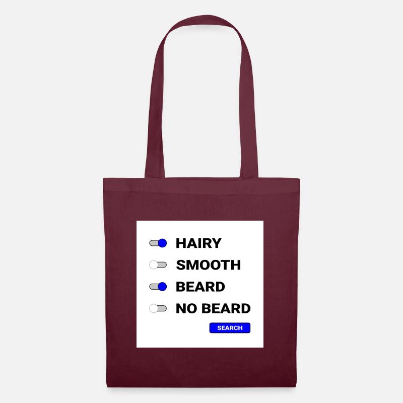 Gay Bear Dating App Preferences - Stoffbeutel - Burgunderrot