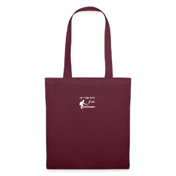 je peux pas j'ai pétanque - Sac en tissu - bordeaux - Devant