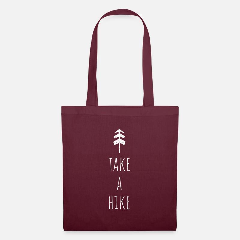 Take a Hike - Stoffbeutel - Burgunderrot