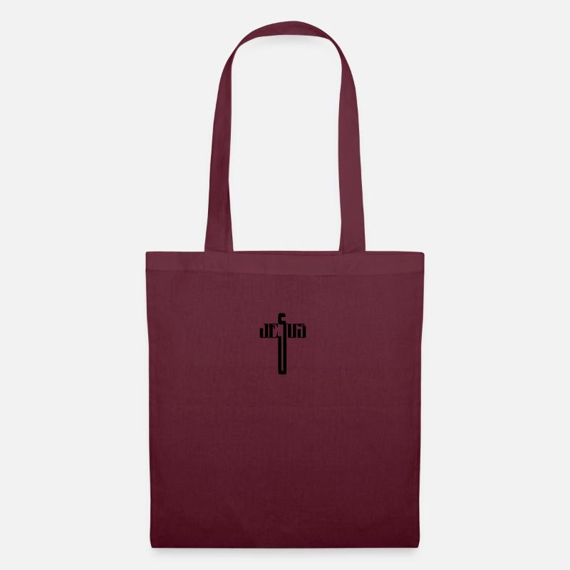 Jesus - Stoffbeutel - Burgunderrot