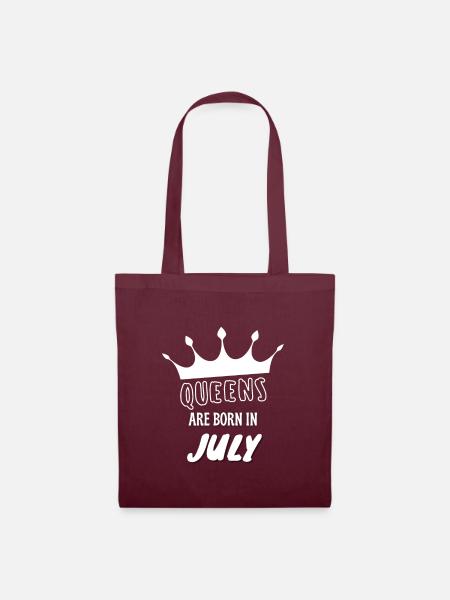 Queens Are Born In July - Tote Bag - burgundy