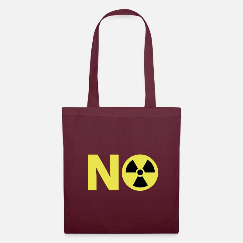 Nuclear Power No Thanks - Tote Bag - burgundy