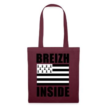 Breizh inside drapeau - Sac en tissu - bordeaux - Dos