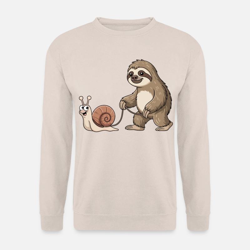 Sloth and snail - Unisex Sweatshirt - sand