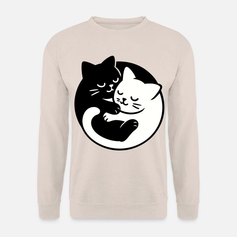 Yin-Yang Katzen - Unisex Pullover - Sand
