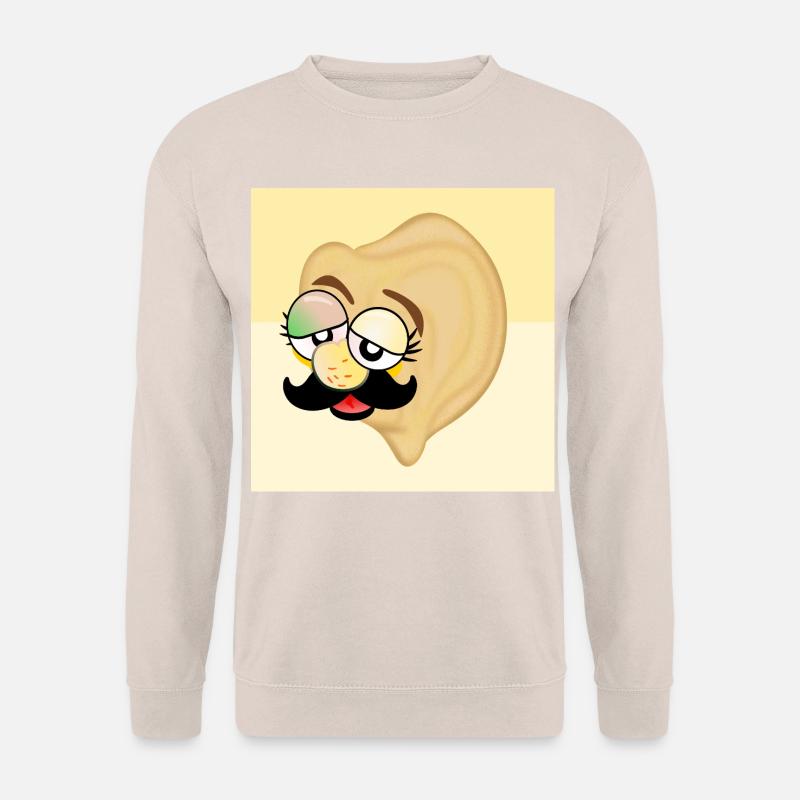 Kichererbsen Papa Schnurrbart - Unisex Pullover - Sand
