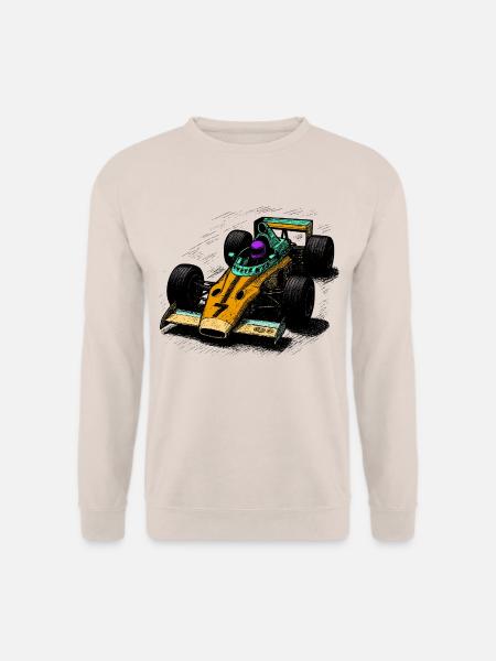 Retro-Formel-Design in leuchtenden Farben - Unisex Pullover - Sand