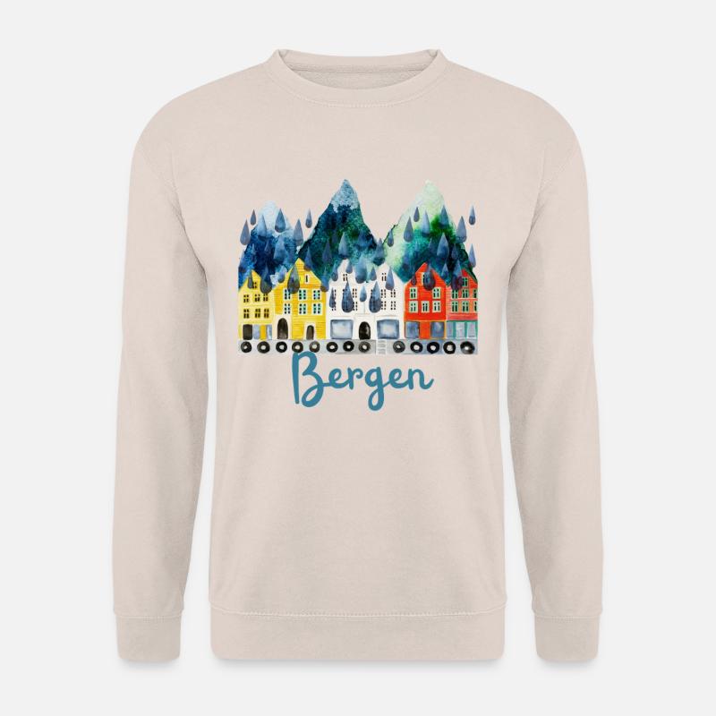Bergen Souvenir  - Unisex Pullover - Sand