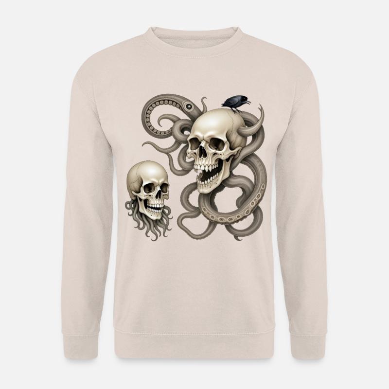 SKULL #1 – dunkle Hölle - Unisex Pullover - Sand