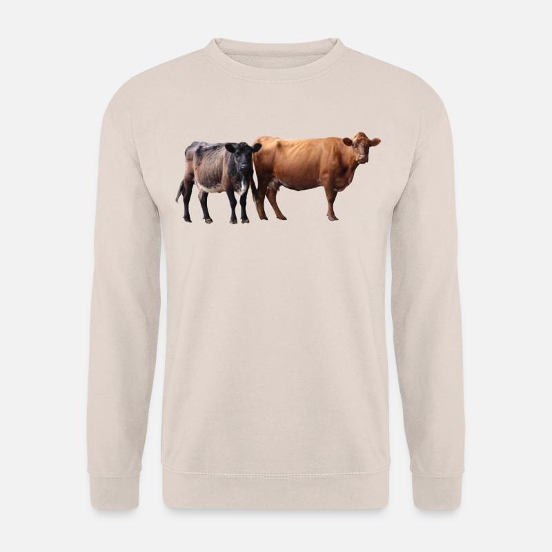 zwei Kühe - Unisex Pullover - Sand