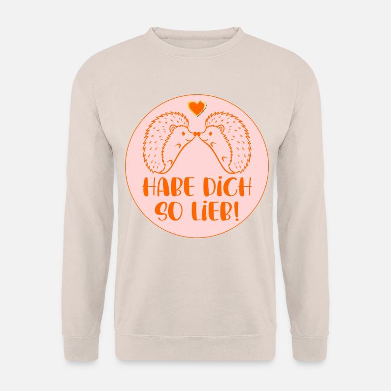 Igel - Habe Dich so lieb - Unisex Pullover - Sand