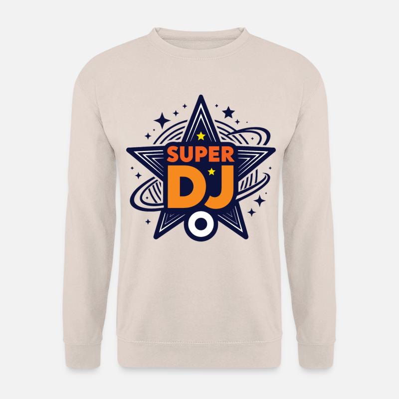 SUPER DJ – lass uns reden - Unisex Pullover - Sand