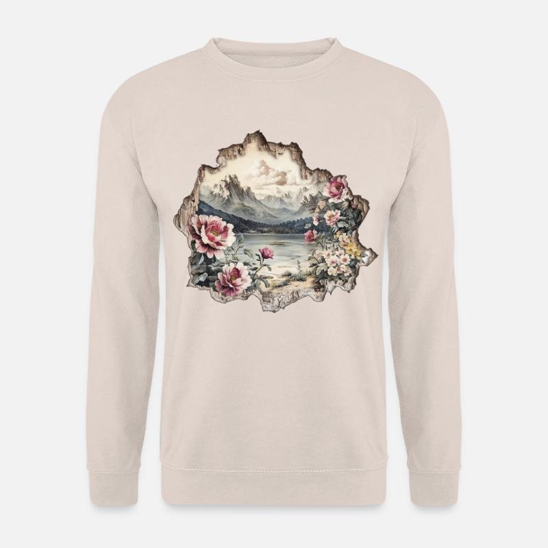 Berge Wandern Gebirge - Unisex Pullover - Sand