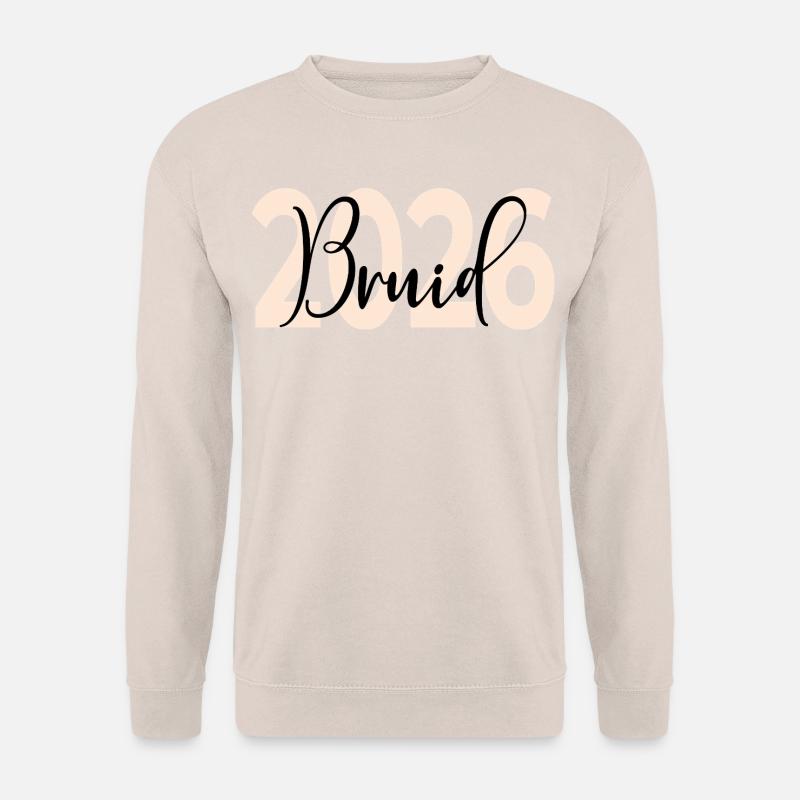 Bruiloft Bruid 2026 - Unisex Pullover - Sand